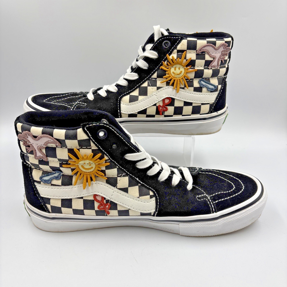 Vans High Top Sneaker Limited Edition Skateistan x Skate Sk8- High Size M 8.5 - Picture 2 of 7